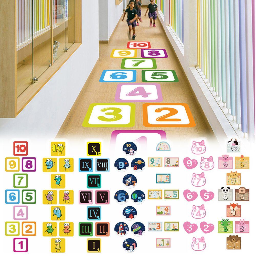 Bảng Số Trang Trí Nhà Cửa Kiểu Hoạt Hình Dễ Thương Mẫu Giáo Kat1 Hopscotch