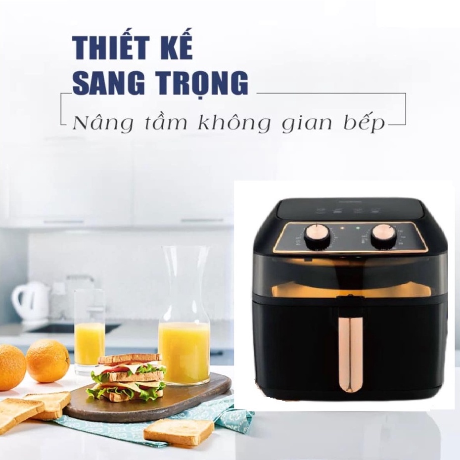 Nồi Chiên Không Dầu NINESHIELD 10L [ KB-8001M ] Chính Hãng