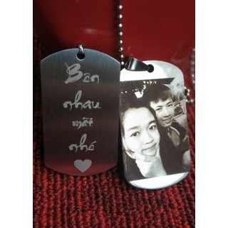 Thẻ Bài Quân Nhân Khắc Hình DOGTAG