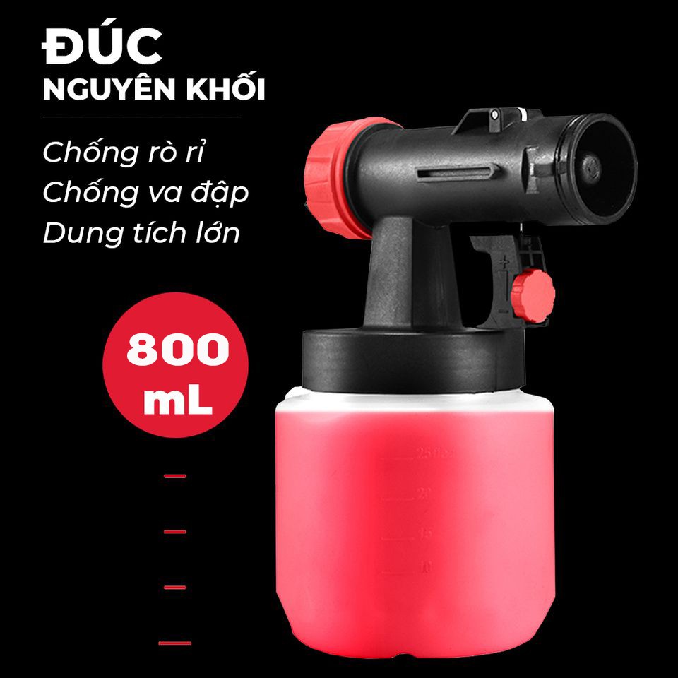 Súng phun sơn cầm tay HADAWA, Máy phun sơn CAO CẤP hàng Nhật chính hãng công suất 800W, 100% lõi đồng [BH 12 THÁNG]