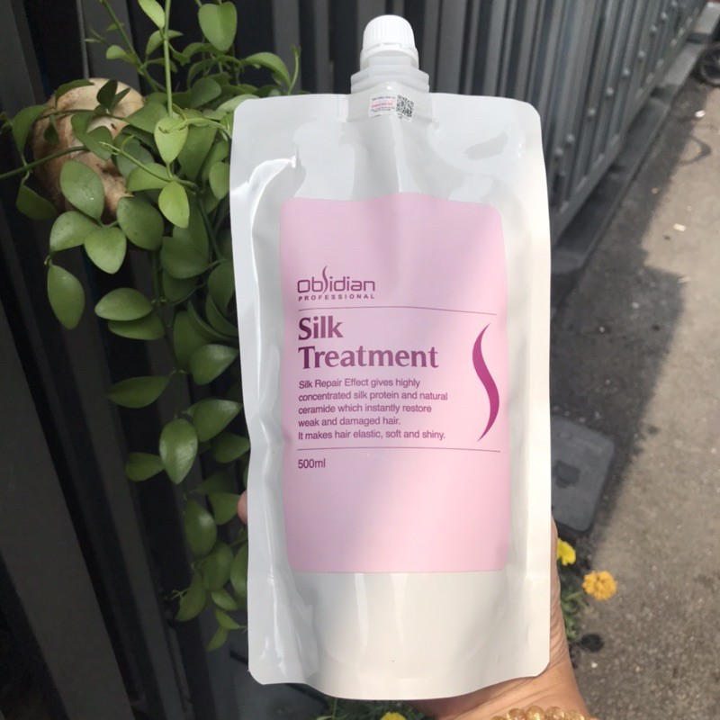 OBSIDIAN HÀN QUỐC-Hấp dầu lạnh siêu mượt obsidian silk treatment 500ml
