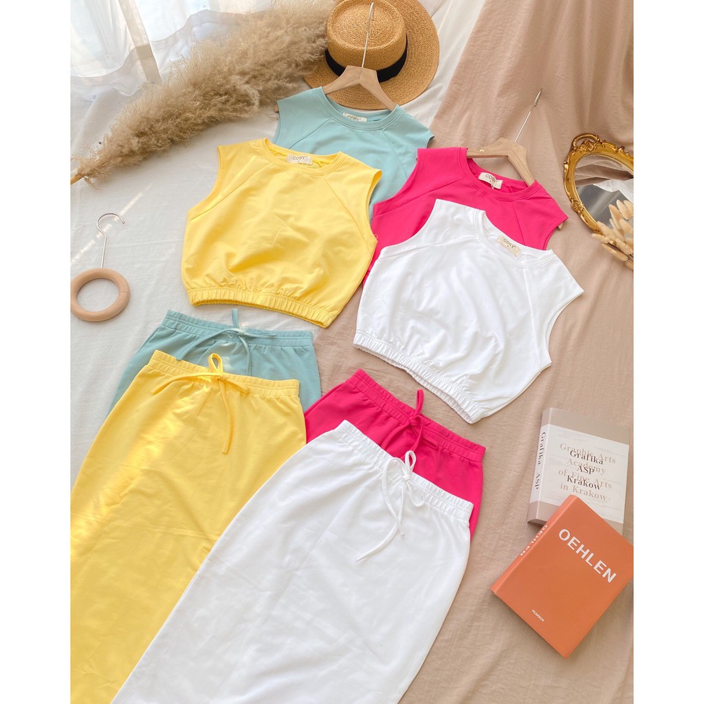 ( Ảnh thật 5 màu ) Set váy thun body form siêu đẹp | BigBuy360 - bigbuy360.vn