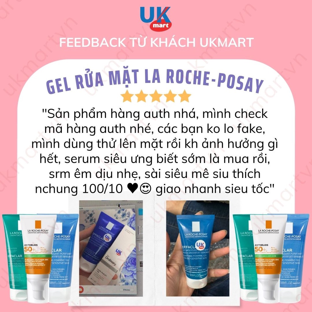 Gel Rửa Mặt La Roche-Posay Dành Cho Da Dầu, Nhạy Cảm 50ml
