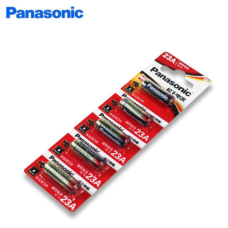 Vỉ 5 viên Pin A23 23A Panasonic Alkaline LRV08 chính hãng