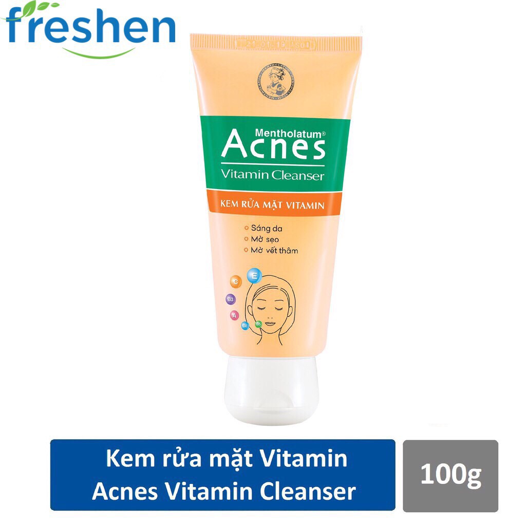 Acnes Vitamin Cleanser - Kem rửa mặt Vitamin