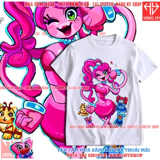 Áo Thun Trẻ Em In Chapter 2 Poppy Playtime 2  Mommy long legs màu trắng nhiều mẫu cực chất vải mềm mát  F261