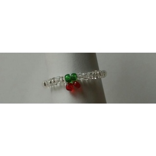 Nhẫn hạt cườm cherry