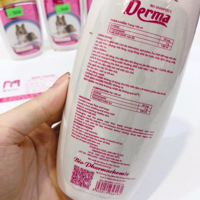 Sữa tắm đặc trị ghẻ, nấm da cho chó mèo Bio Derma (150ml)