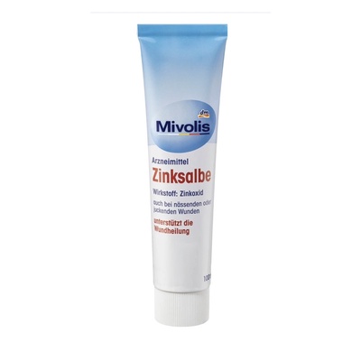 Kem mỡ kẽm hỗ trợ chữa lành vết thương Mivolis Zinksalbe 100ml