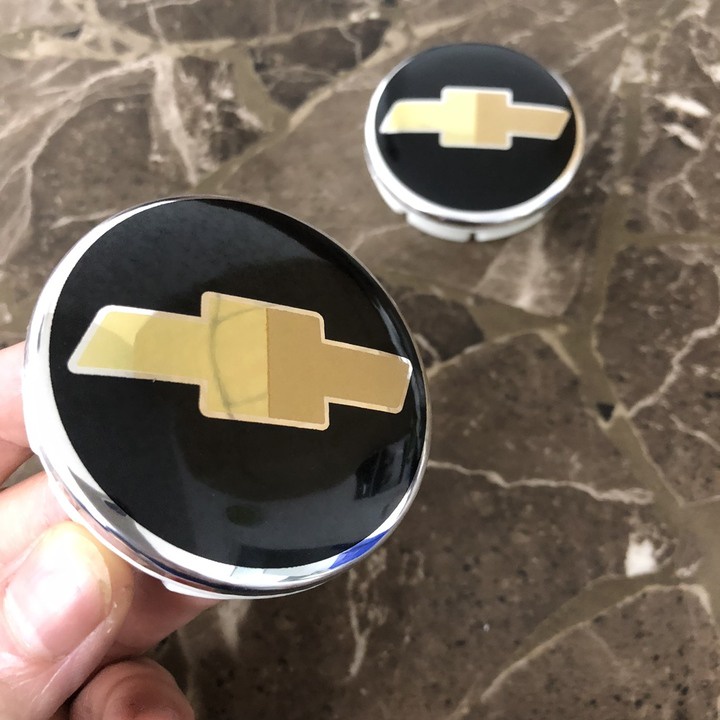 Logo chụp mâm, ốp lazang bánh xe ô tô Chevrolet, đường kính 63mm
