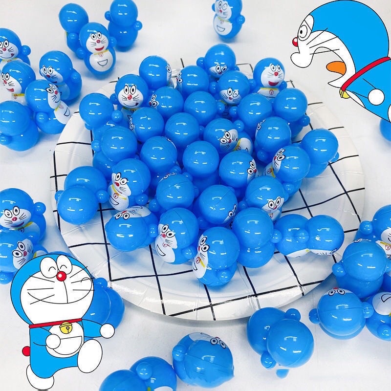 [Chọn mẫu] Đồ chơi Set 50 lật đật mini vui nhộn, trang trí bàn làm việc, squid game doreamon con mực, noel, giáng sinh