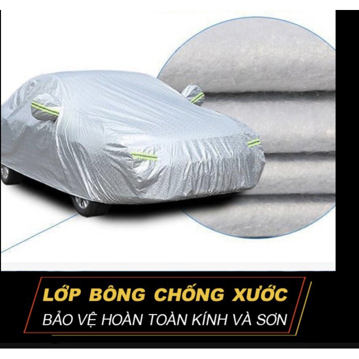 BẠT PHỦ XE Ô TÔ 7 chỗ 4 chỗ CAO CẤP 9D Chống nắng chống mưa