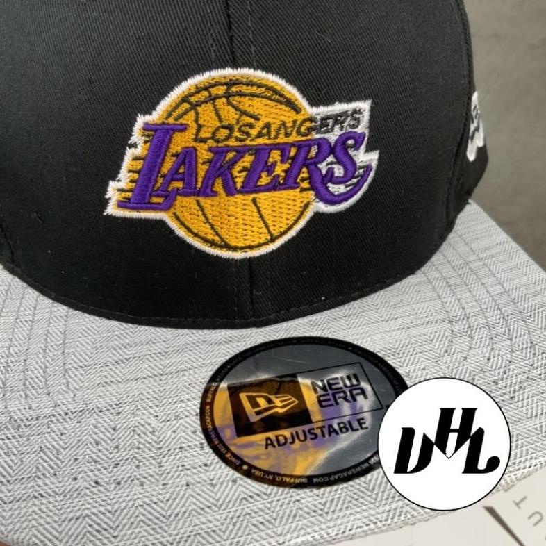Mũ Snapback Hiphop Thêu LAKERS Bóng Rổ Thời Trang Thể Thao Nam Nữ