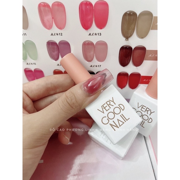 Set thạch 24 màu very good nail ,Sơn thạch FREESHIP ( hàng chính hãng ) chuẩn công ty tặng bảng màu meca cao cấp