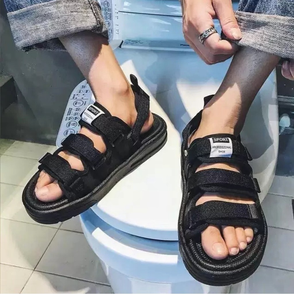 Sandal Nam nữ unisex 6062 quai ngang (quai sau tháo rời được) - giày sandal đế cao