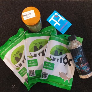 Combo 1 chai tơ nhện + 1 hũ bột tạo rong + 3 gói mồi Mộc