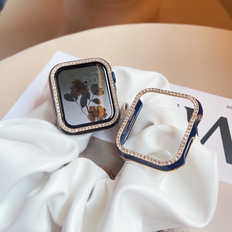 Ốp Bảo Vệ Màn Hình Đồng Hồ Apple watch series 7 6 5 4 3 2 1 45mm 41mm 44 40 42 38 mm