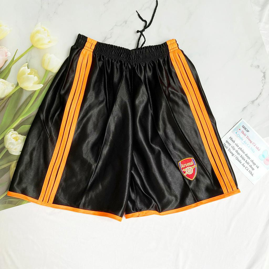 Quần đùi nam size từ 65kg - 75kg - Quần short thể thao thun bóng phối 3 sọc - QN85