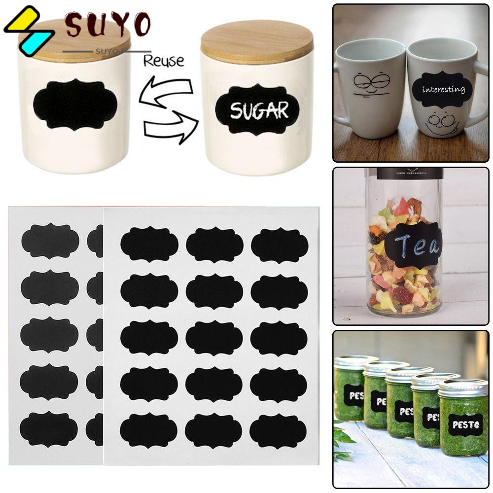 Set 15/30 miếng nhãn dán lọ gia vị tiện lợi cho nhà bếp