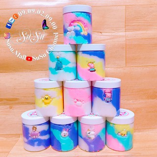 Slime mây nhiều màu phối charm ngẫu nhiên