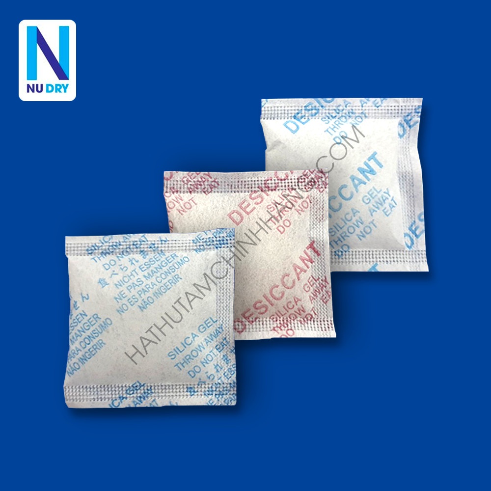 Gói Hút Ẩm 500Gram quy cách 1/2/3/5/10g Silicagel - hạt hút ẩm thực phẩm quần áo giày dép máy ảnh NU DRY