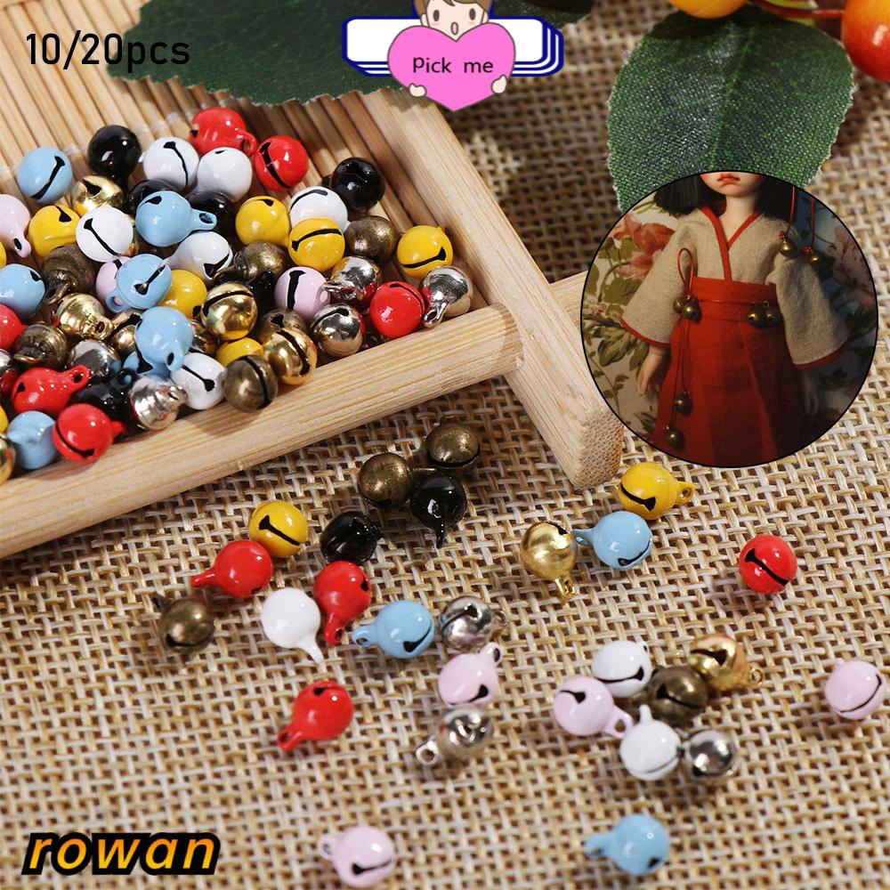 ROW 10/20pcs 5mm Dollhouse 1/6 Doll Clothes Ultra-small Necklace Decoration Mini Bell