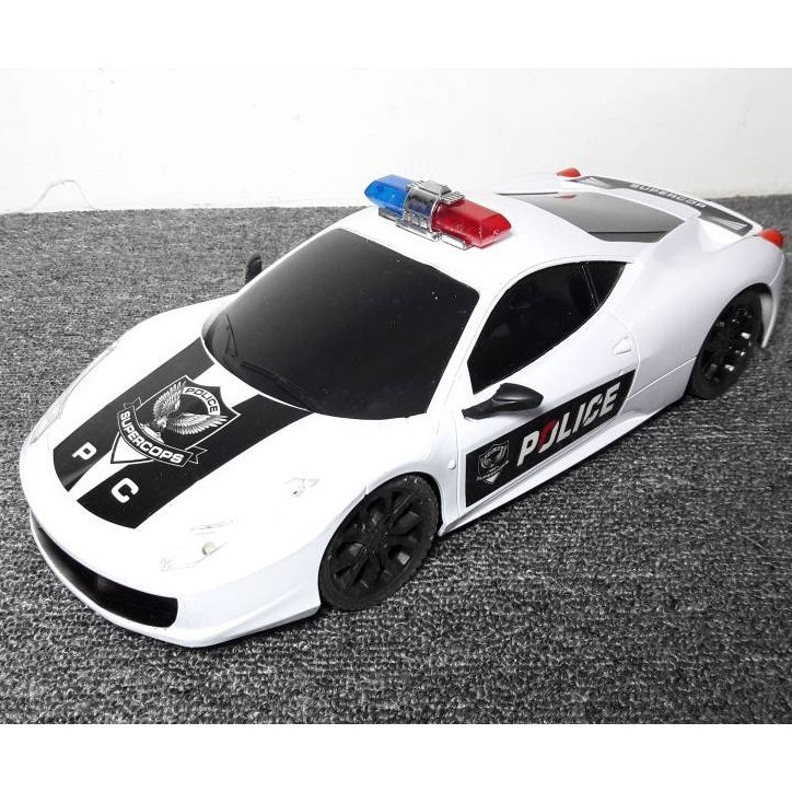 xe cảnh sát đk Ferrari 458 - W302 2A Pin đen và trắng