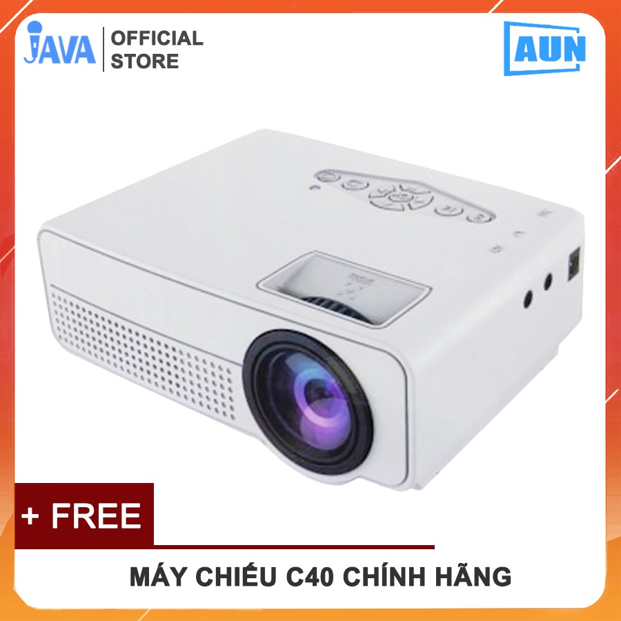 [VIDEO THỰC TẾ CHIẾU MÁY] Máy chiếu mini AUN C40 hỗ trợ fullhd 1080p và kết nối với điện thoại, laptop, máy tính