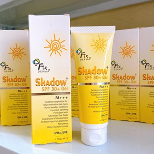 Fixderma Shadow Chính Hãng_Giá Sỉ  Gel chống nắng da mặt Fixderma Shadow SPF 30+ (75g)