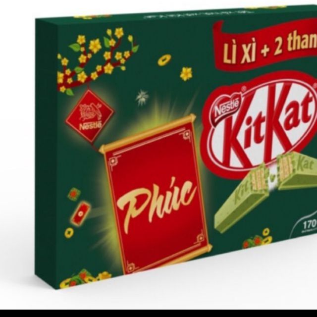 Combo 5 hộp kitkat trà xanh 5h kitkat 2f đỏ