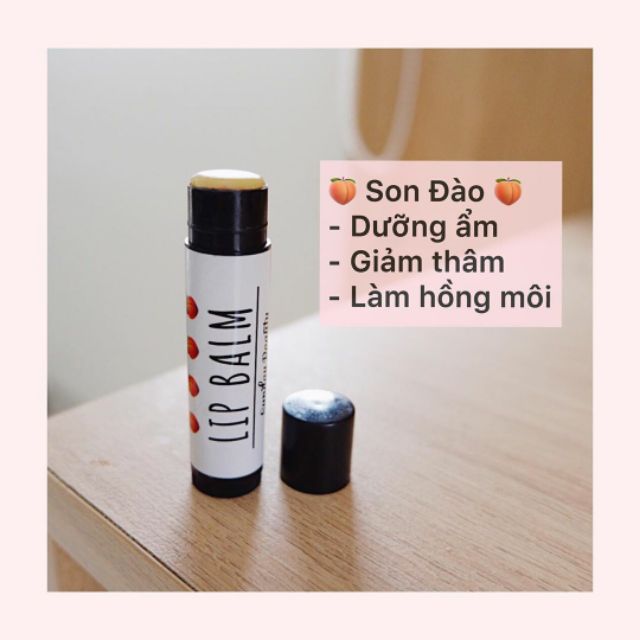 [Mã SRJULY1215 giảm 20K đơn 50K] Son dưỡng đào làm hồng môi giảm thâm môi thiên nhiên Lip balm handmade Sunday Beauty | BigBuy360 - bigbuy360.vn