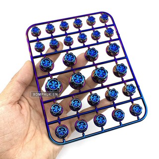 Chụp Ốc Xi Titan Trang Trí Xe Máy [ 1 Bộ 30 cái ]