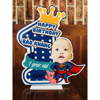 Cây số tuổi kèm chibi bé