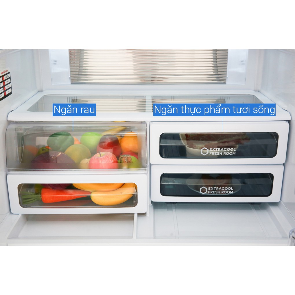 Tủ lạnh 4 cửa Sharp Inverter 626 lít SJ-FX688VG-BK | SJ-FX688VG-RD (Hàng chính hãng, bảo hành 12 tháng)