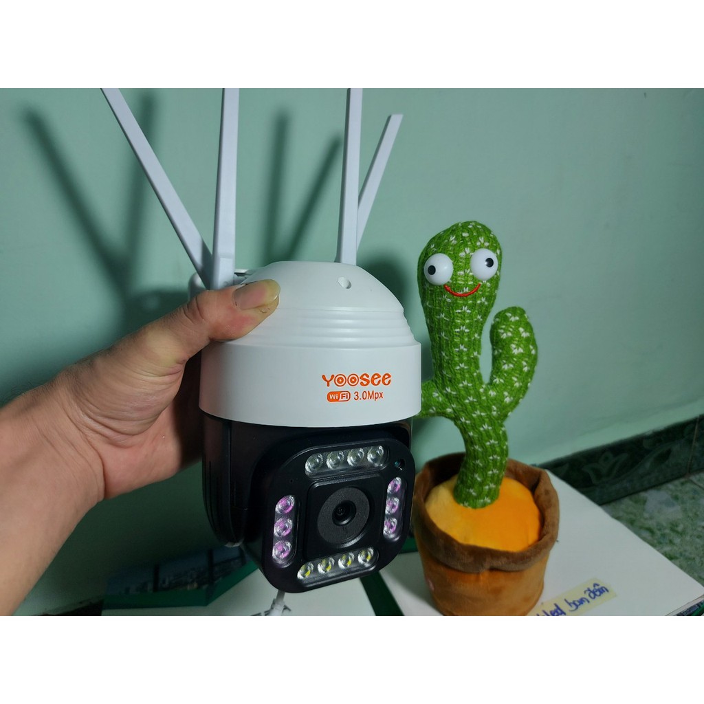 Camera Wifi Yoosee 2 râu PTZ D36S 3.0MP/ 4 Râu 3.0Mp 14 Led. Ban Đêm mở led có màu - hàng giống hình | BigBuy360 - bigbuy360.vn