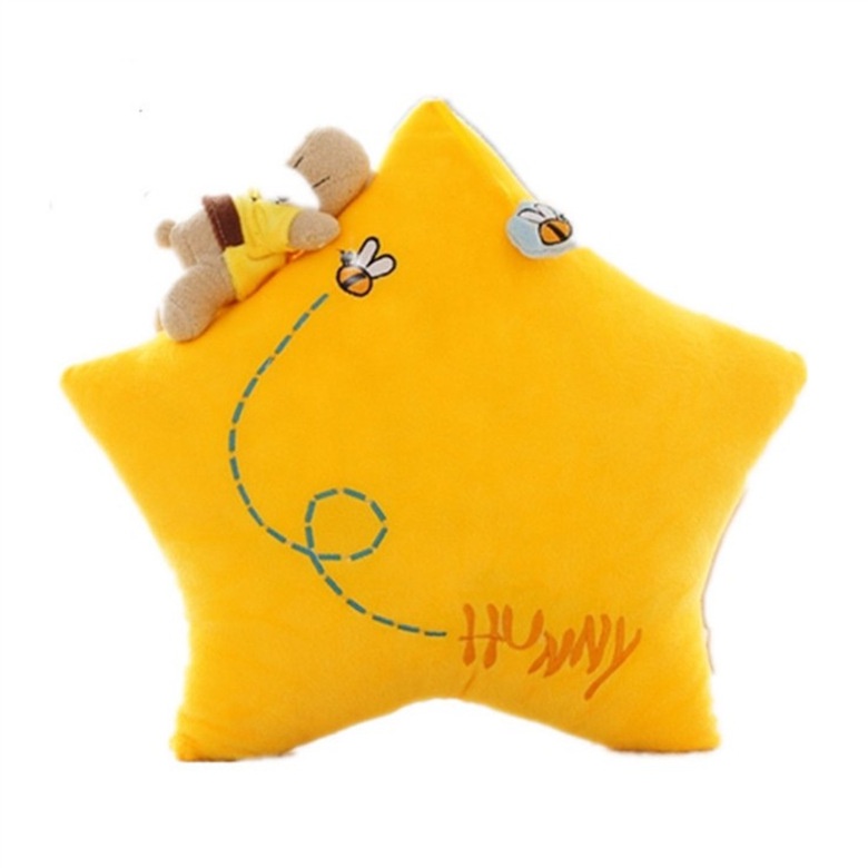 Gối Ôm Nhồi Bông Thiết Kế Kiểu Hoạt Hình Mặt Trăng / Ngôi Sao 40cm