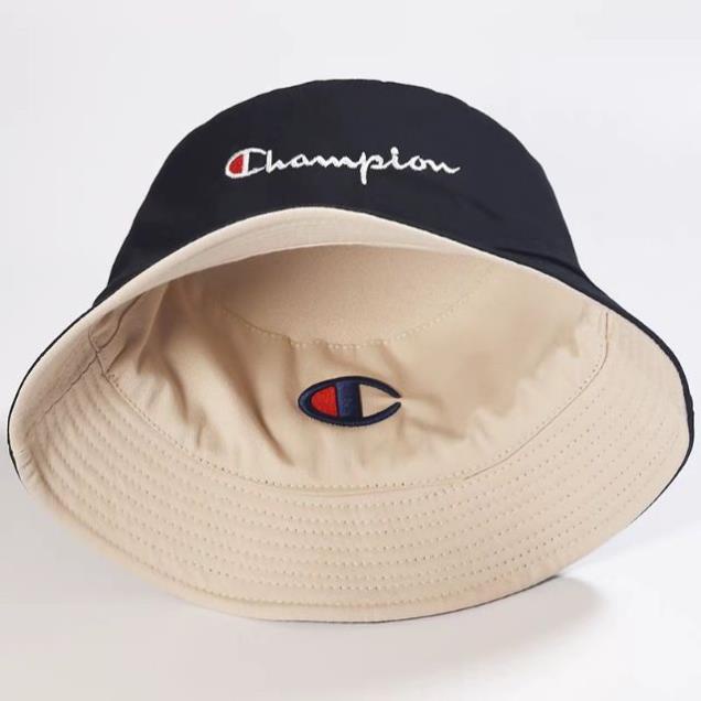 Mũ rộng vành, nón Bucket vành tròn CHAMPION vải Kaki dày chuẩn thời trang cá tính (Ảnh thật)_BK034