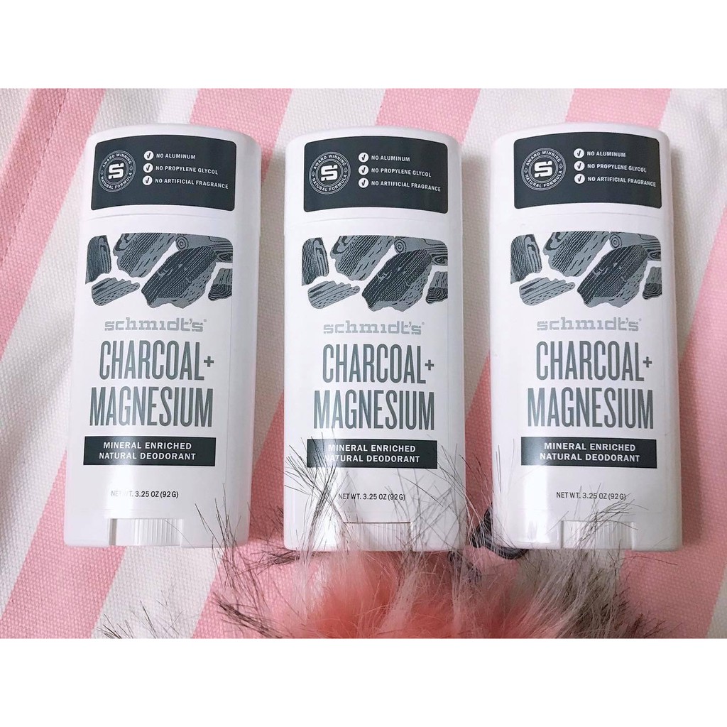 Lăn khử mùi Schmidt's Charcoal + Magnesium hang Mỹ