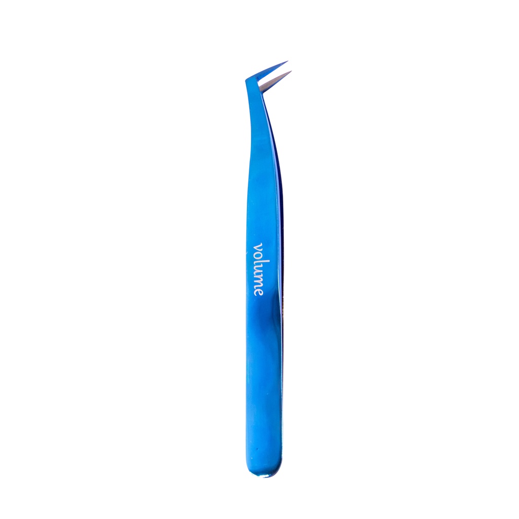 Nhíp xanh mũi vuông, dùng để tạo fan, nối mi volume, bao test nhíp