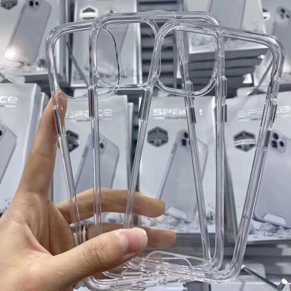 Ốp iphone Space chống sốc lưng cứng, viền dẻo, trong suốt chống ố, full hộp - PandaCase - Ip 14 Pro Max/7P/8P/X/Xsmax/11Promax...