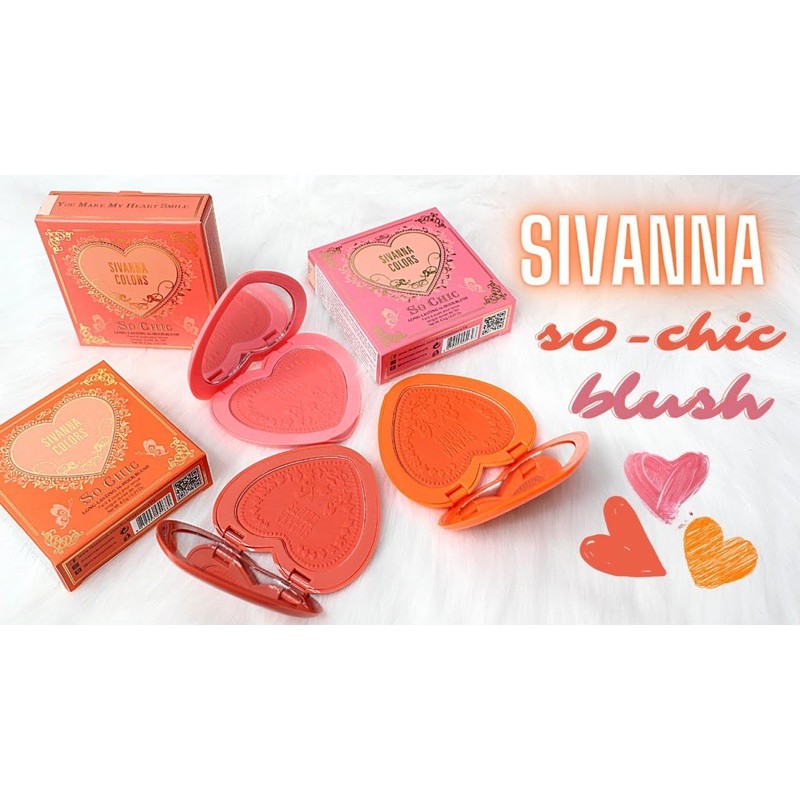 Phấn Má Sivanna Colors So Chic Long-Lasting 16 Hours Blush 6g