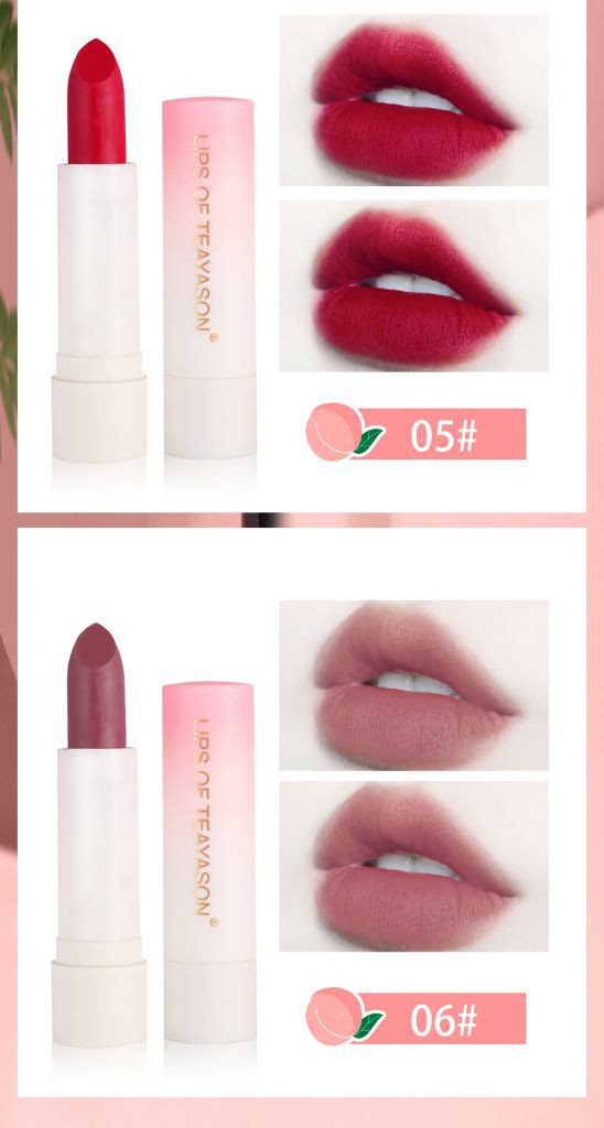 [Hàng mới về] Thỏi Son Lì Hiệu Ứng Nhung Mịn Màu Đỏ Đào Phong Cách Retro | BigBuy360 - bigbuy360.vn