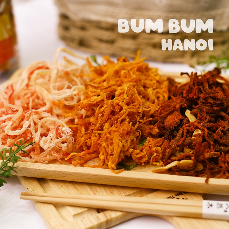Khô mực mix 3 vị khô gà, khô heo Bumbum đồ ăn vặt Hà Nội siêu ngon siêu rẻ | BigBuy360 - bigbuy360.vn
