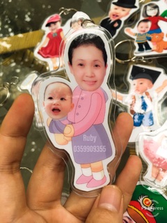 Móc chìa khoá in hình