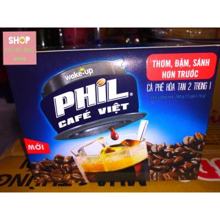 CÀ PHÊ HOÀ TAN WAKE-UP PHIL CAFE VIỆT - 240G