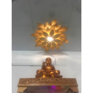 đèn gỗ hoa sen size to 65cm