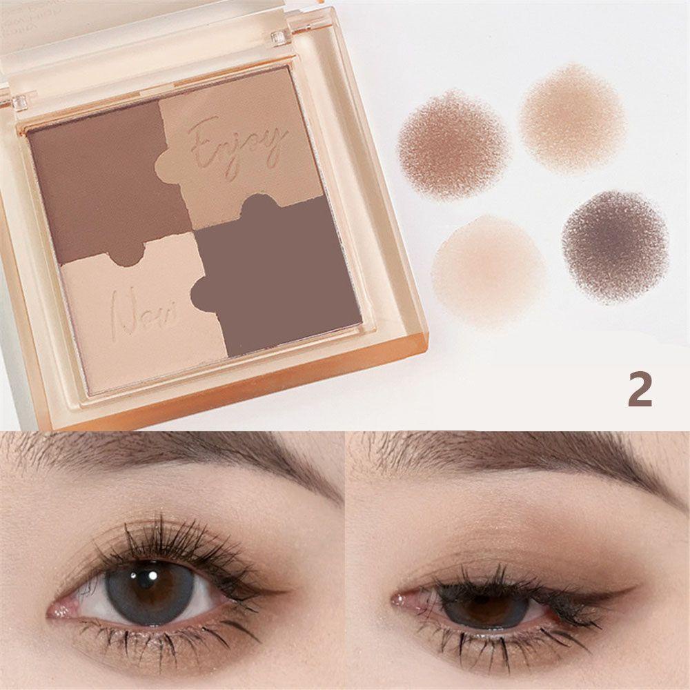 PATH Bảng Phấn Mắt 4 Màu Lì Tông Nude Chống Nước Không Lem Trang Điểm Ngày Valentine