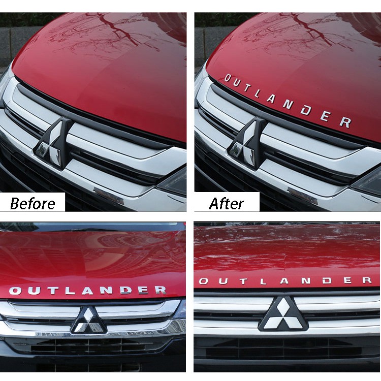 Miếng Dán Chữ Cái Bằng abs Trang Trí Trung Tâm Xe Hơi mitsubishi outlander 2013-2019