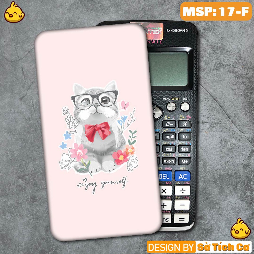 Miếng decal dán máy tính casio vinacal FX500 FX570 FX580 - 570ES 570EX 680EX hình Cute Cat MSP: MT17