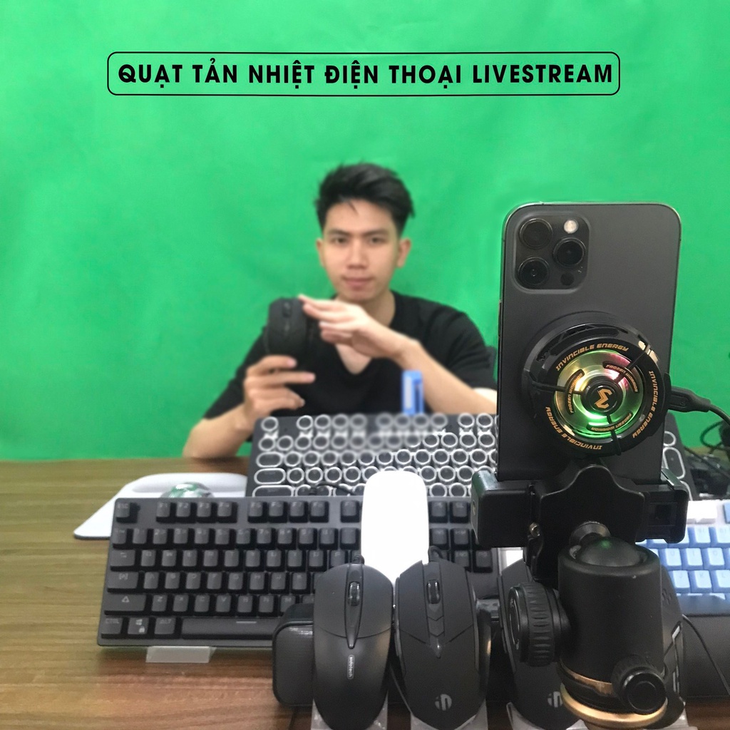 Quạt tản nhiệt điện thoại livestream SIDOTECH DL05 CX01 CX02 CXA2 DLA2 DLA3 DL06 DL07 sò lạnh streamer tránh giật lag
